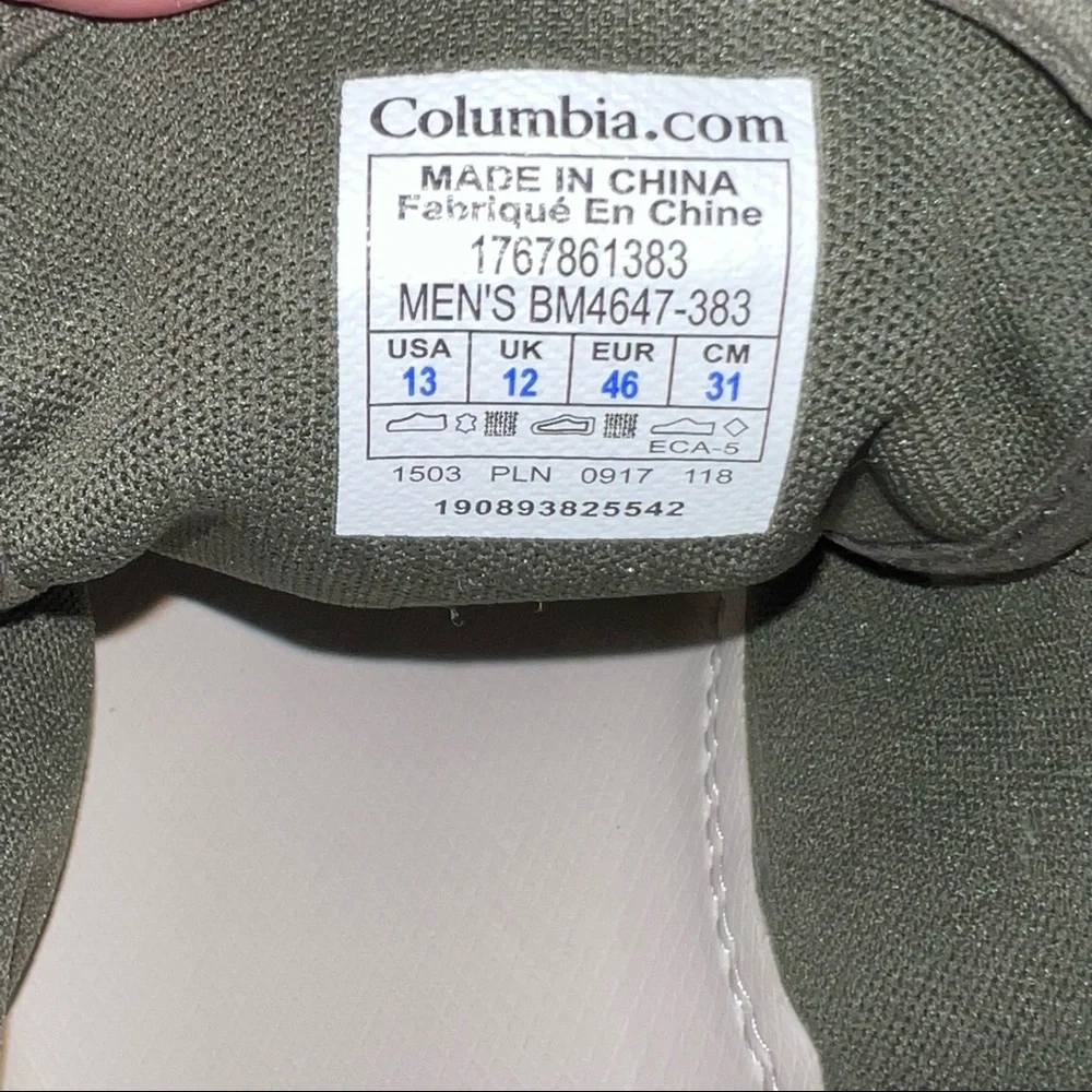 Columbia Bridgeport Lace Up Suede and Canvas Shoes - Picture 12 of 16